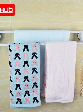 TOR500吸盘挂钩免打孔浴室毛巾挂杆双杆毛巾架60.5cm毛巾杆