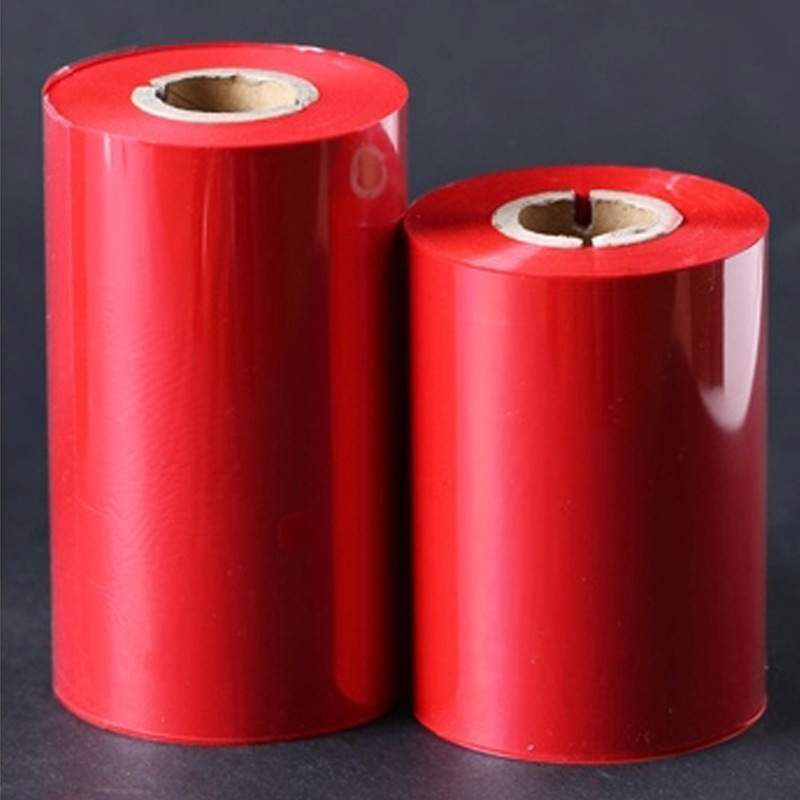 红色碳带专业打印标签条码彩色热转印碳带（30-110CM)*300M