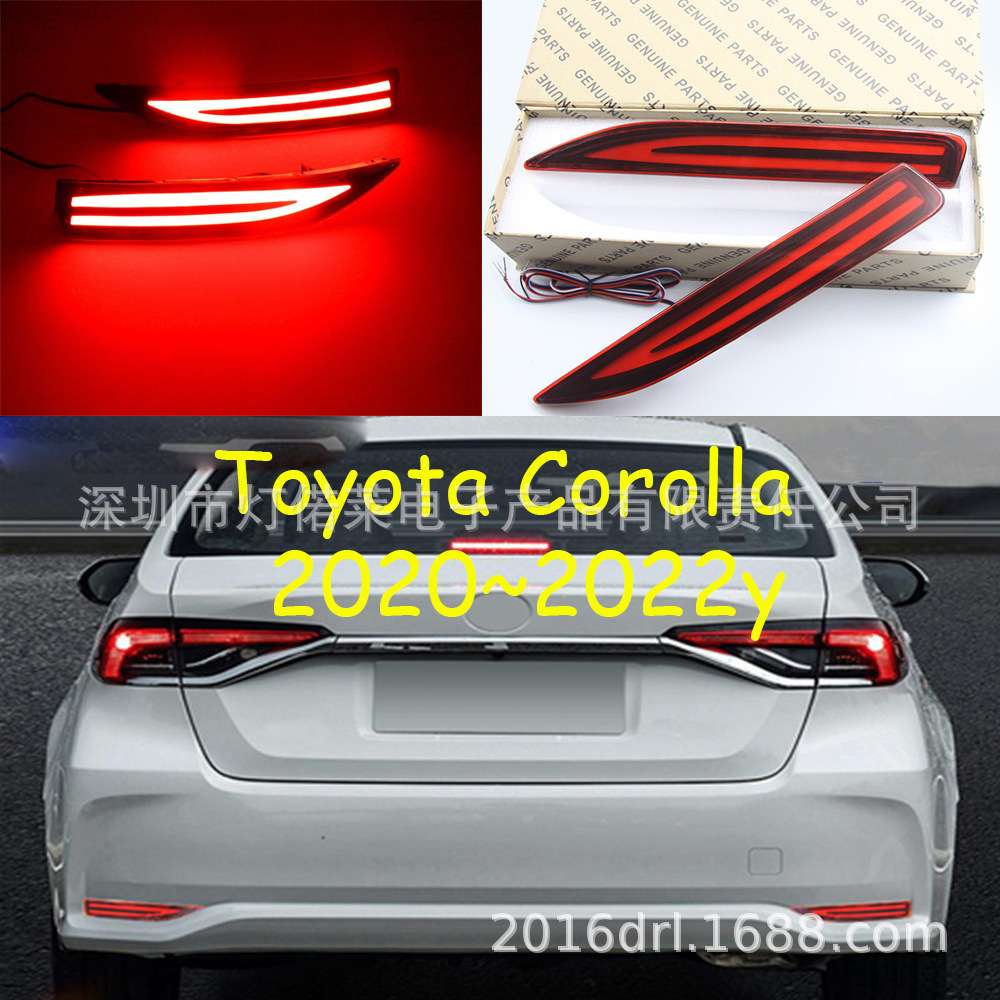 适用于丰田卡罗拉尾灯刹车灯corolla LED后杠灯雾灯2020~2022
