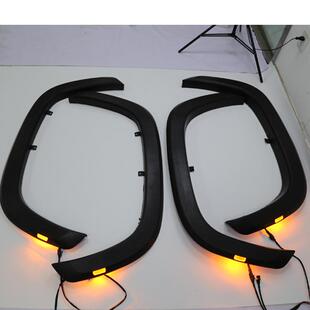 适用22-24年丰田坦途tundra苔原轮眉带灯TRD款轮弧侧包围宽体改装