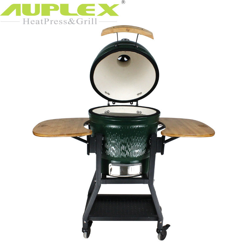 18寸陶瓷烧烤炉欧美大烤蛋户外烟熏炉BBQ移动烤鸡炉KamadoGrill