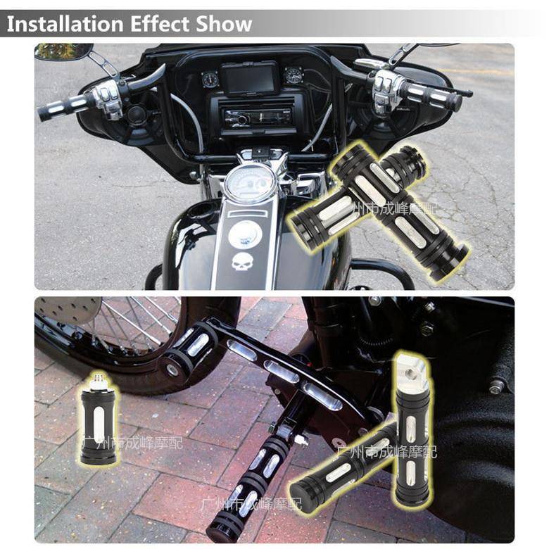 摩托哈雷XL/XR/883/1200/X48CNC改装复古前后脚踏板脚蹬手把变档