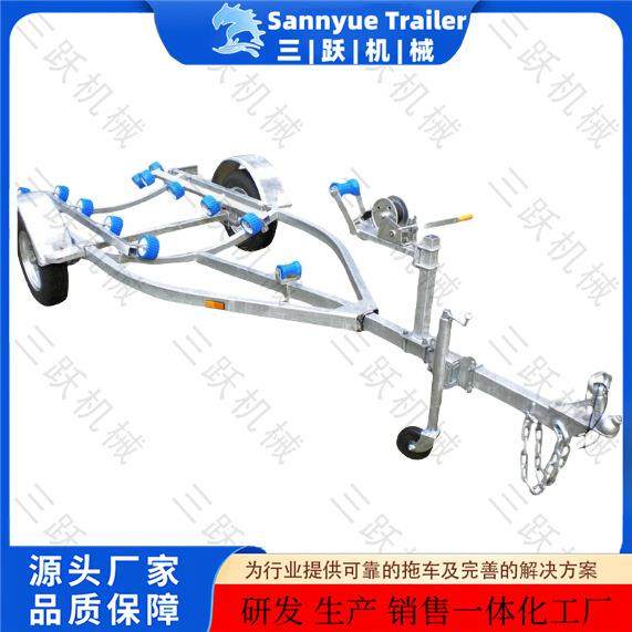 销售冲锋舟拖车热镀锌摩托艇拖车游艇拖车价格实惠