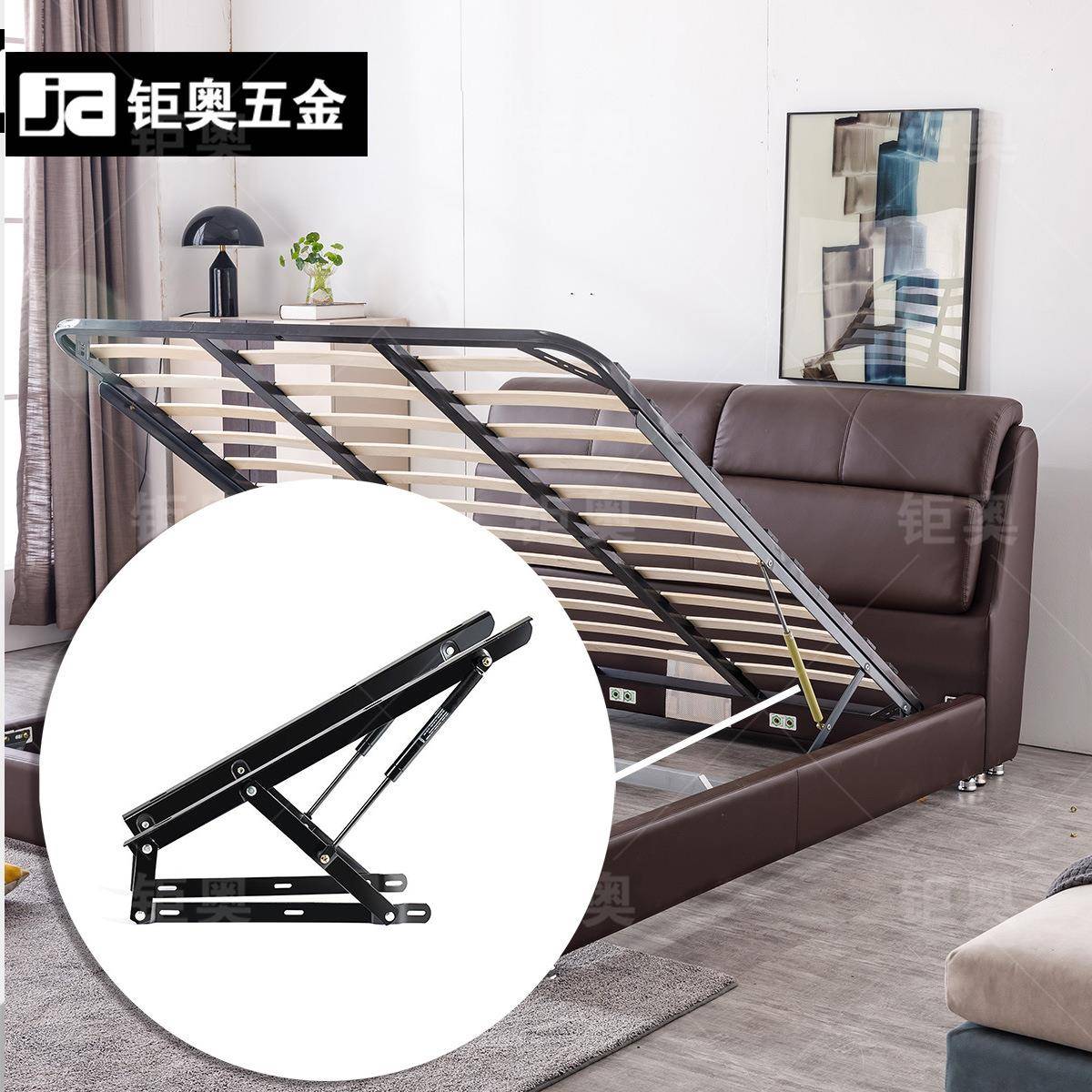 床用气撑液压杆支架高箱床升降举升器排骨架气动杆榻榻米支撑五金