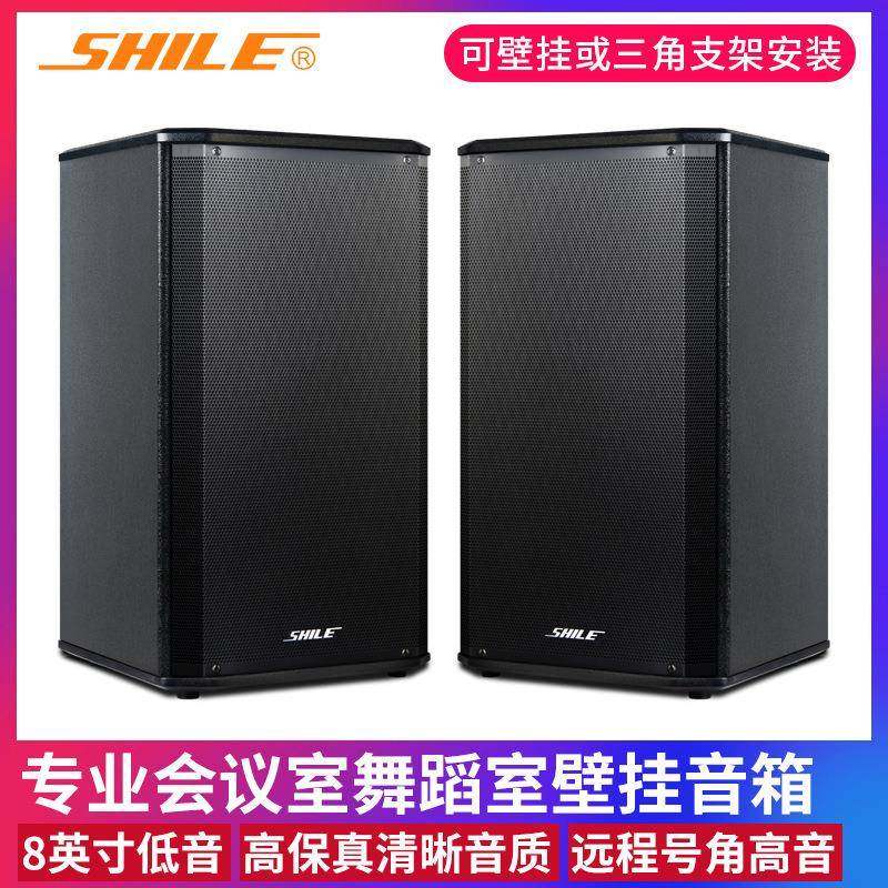 狮乐BX-108专业会议室音响培训教室家用背景音乐壁挂音箱设备一对