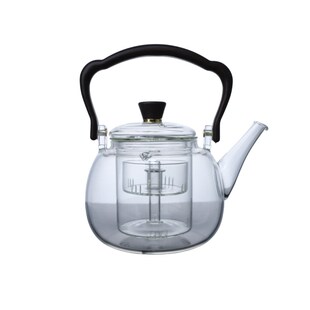 高硼硅玻璃竹把提梁壶茶壶大容量C可电陶炉煮茶蒸煮茶器家用泡茶