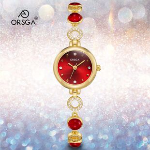 ORSGA时尚轻奢女士手链手表镶钻小众直播厂家休闲石英腕表女
