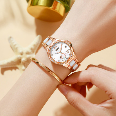 列奥尼达LEONIDAS手表女气质镶钻女表防水全自动机械表一件