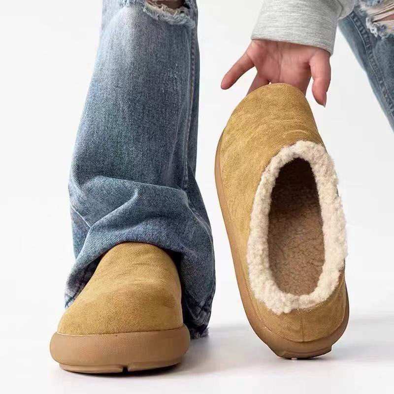 二棉鞋小土豆鞋芒果头加绒穆勒勃肯鞋子包头脚蹬休闲棉拖冬季男鞋,流行男鞋,棉鞋,淘宝优惠券,粉丝福利购,淘宝优惠卷