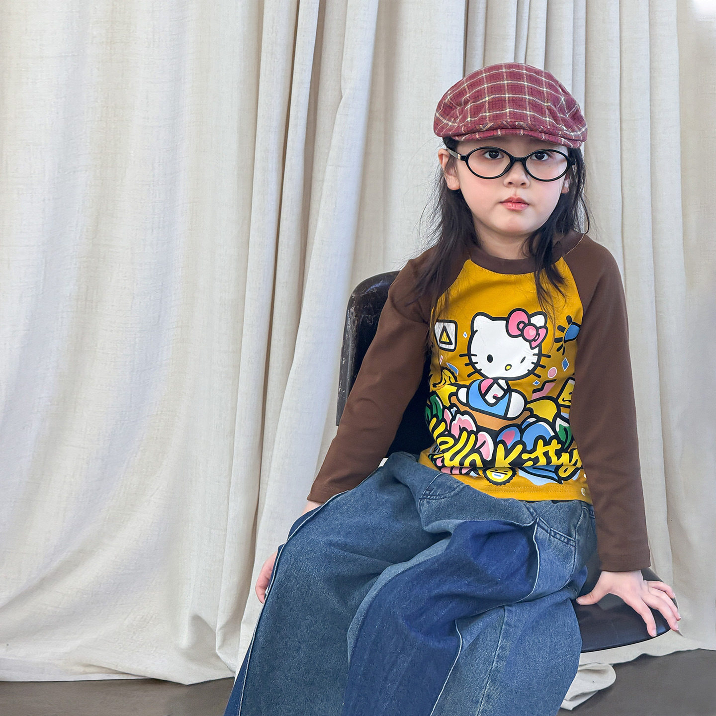 维木童装女童长袖t恤秋季2025儿童衣服洋气插肩袖上衣宝宝打底衫,童装/婴儿装/亲子装,T恤,淘宝优惠券,粉丝福利购,淘宝优惠卷