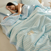 日系全棉夏凉被A类空调被可机洗纯棉夏被单双人夏季 薄被子
