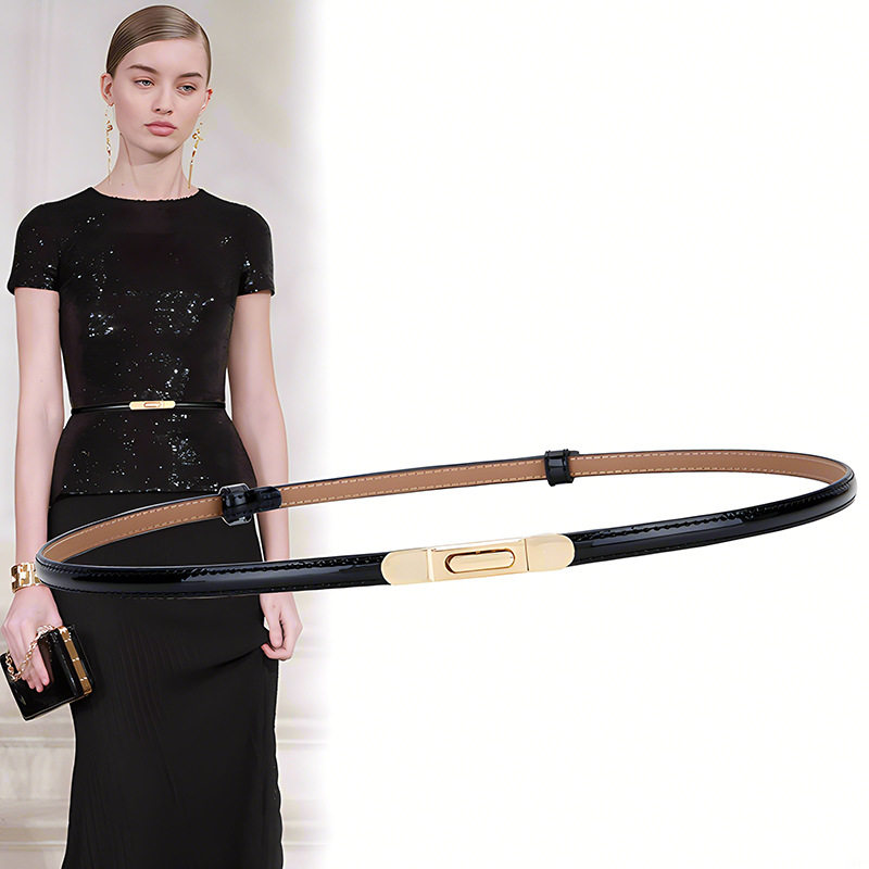 腰带女装饰连衣裙细款真皮小皮带简约百搭韩版时尚配裙子衬衫腰链