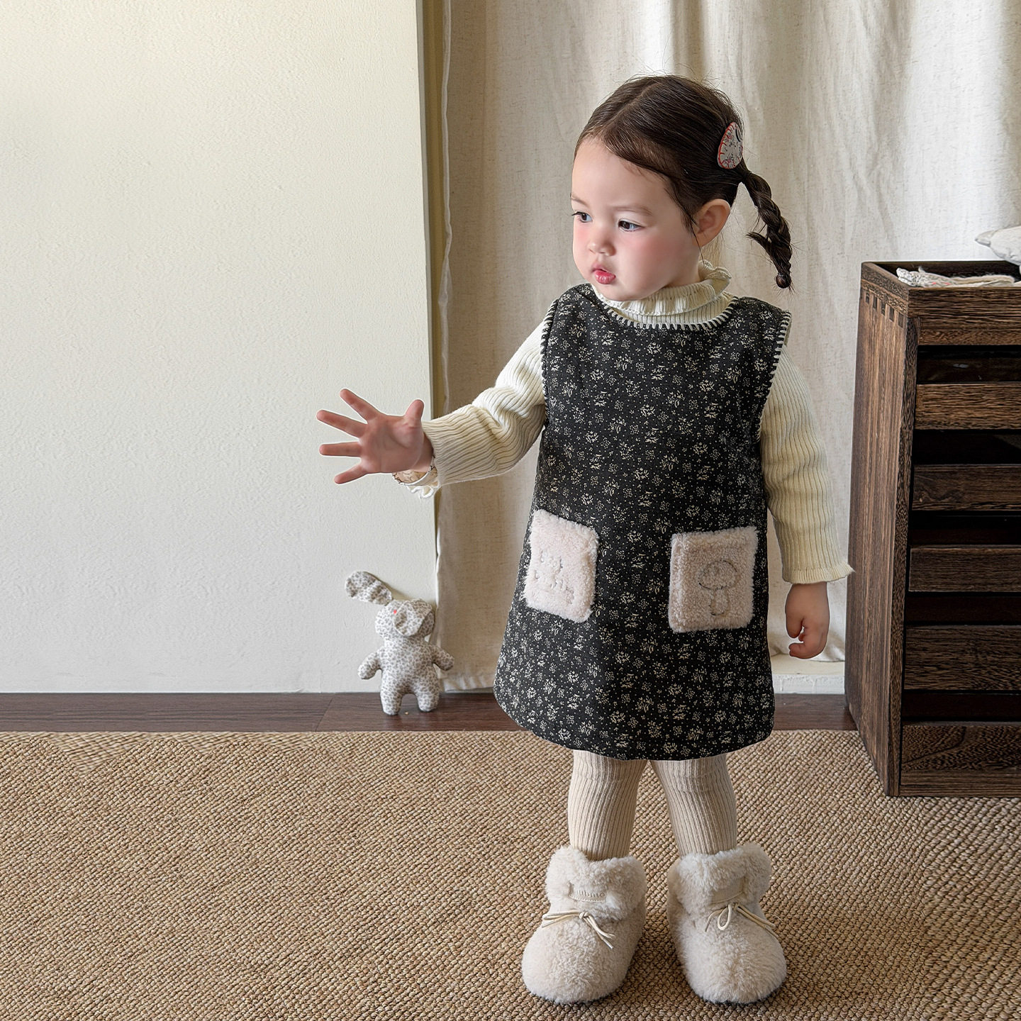 维木童装女童连衣裙冬装加厚保暖洋气儿童背心裙一岁婴儿女宝裙子,童装/婴儿装/亲子装,连衣裙,淘宝优惠券,粉丝福利购,淘宝优惠卷