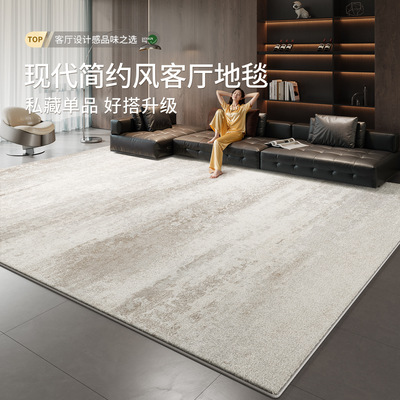 地毯客厅2025新款现代简约风卧室轻奢高级感沙发免洗可擦房间地垫