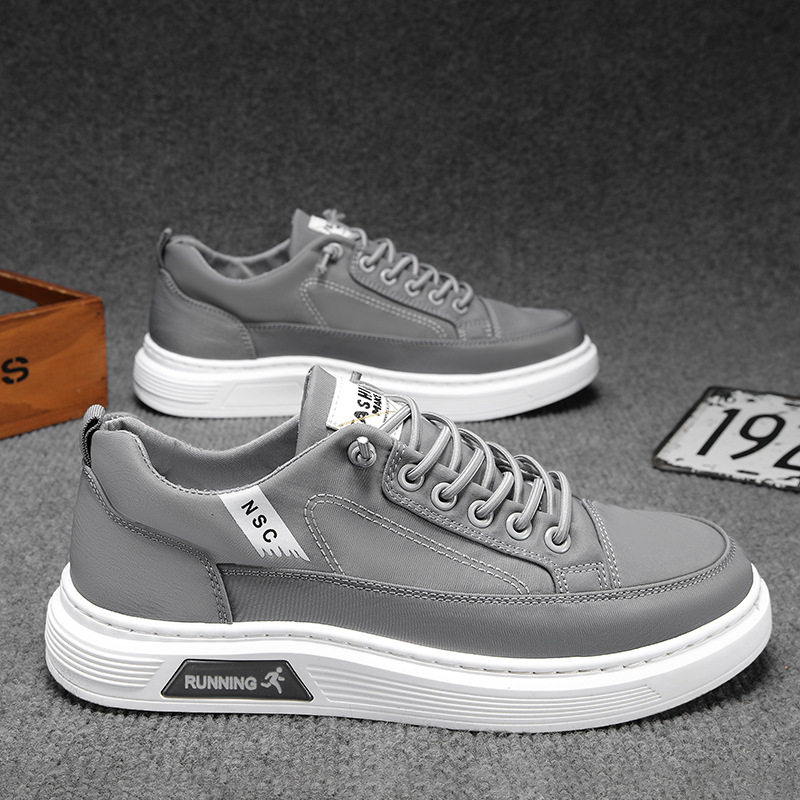 2024秋季新款透气冰丝雨伞布男鞋潮流百搭一脚蹬低帮板鞋,流行男鞋,休闲板鞋,淘宝优惠券,粉丝福利购,淘宝优惠卷