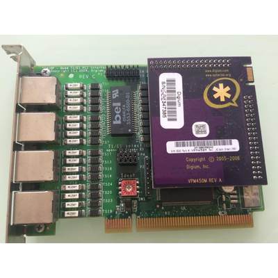 可维修：Asterisk Digium TE410P T1/E1 PCI 整套数字中继语音卡