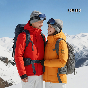 防风空气棉服 户外连帽气绒服轻薄保暖棉衣情侣款 FOG RIO秋冬新款