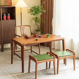 单里樱桃木实木阳台茶桌2025新款高端小型茶台新中式家用客厅胡桃