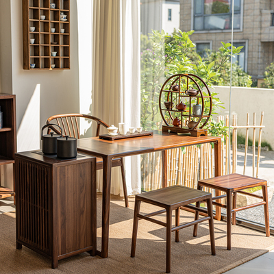 阳台茶桌椅组合家用小型茶几实木