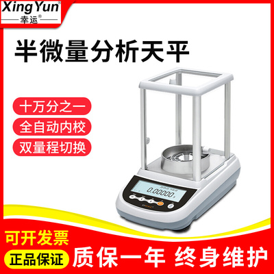 。常州幸运FA1265SEM十万分之一内校分析天平0.00001g实验室0.01m