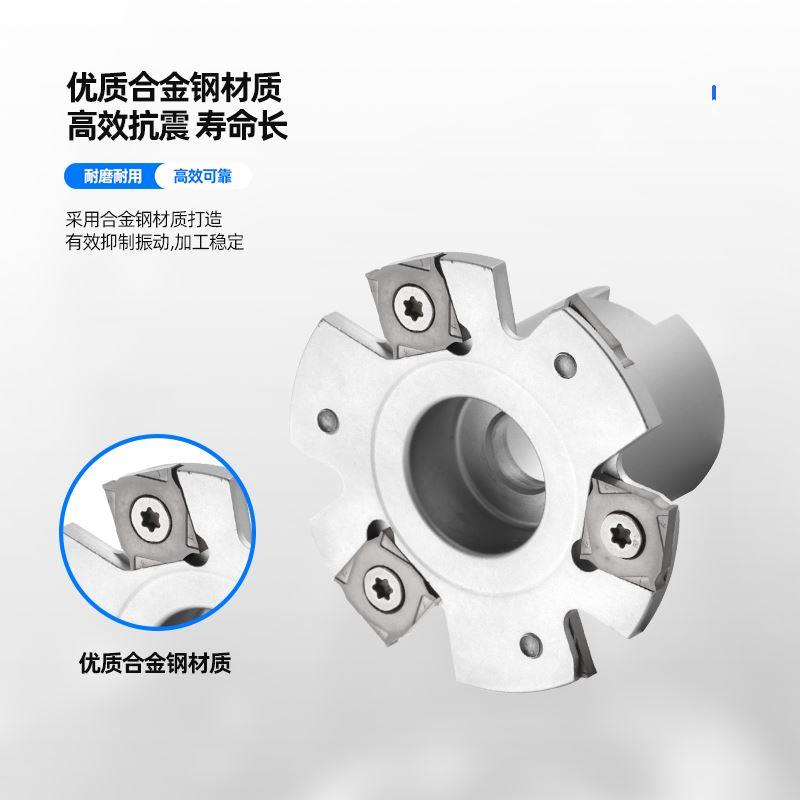 株洲PT02三面刃铣刀盘T型槽SMP01可转位侧铣刀盘切槽刀XSEQ12开槽