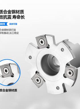 株洲PT02三面刃铣刀盘T型槽SMP01可转位侧铣刀盘切槽刀XSEQ12开槽