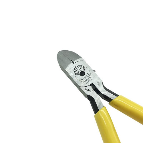 。原装日本SHELL贝印斜口钳进口斜嘴剪切钳壳牌电子精密剪线钳5寸