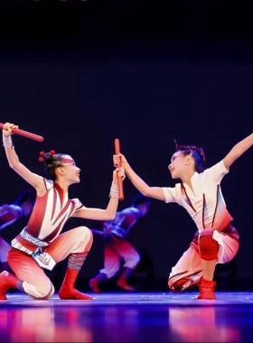 小荷风采舞蹈英歌棒民族舞潮汕英歌舞英歌声声演出服木棒表演道具