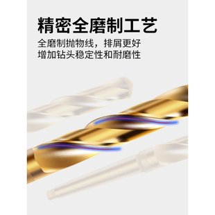 含钴锥柄麻花钻不锈钢麻花钻头18 22高速钢打孔车床1.5