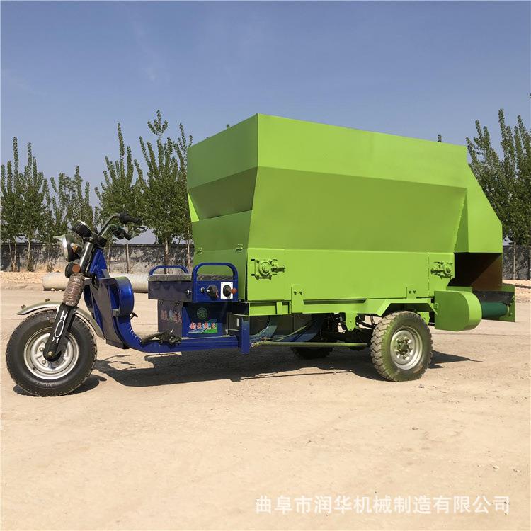 9SL5型动撒料车牛羊-RH-9SL-5自喂料机养殖上料上草场机tmr搅拌撒