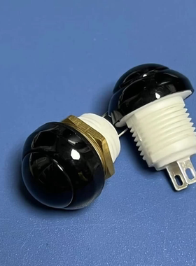 供应类似OTTO 防水按钮开关12mm开孔位 黑色自带锁功能按键开关