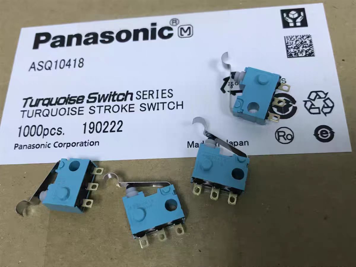 供应原装进口绿松石ASQ10418超小型防水微动开关带弯杆