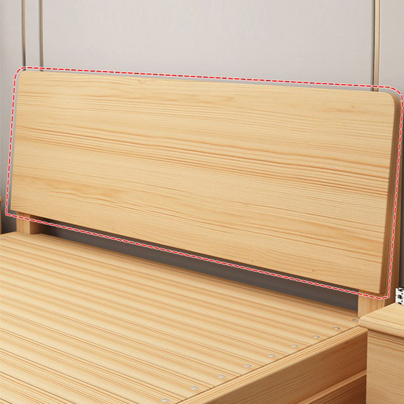 家用经济型实木床双人床1.3学生单人床1.2出租房松木床1.5m原木床