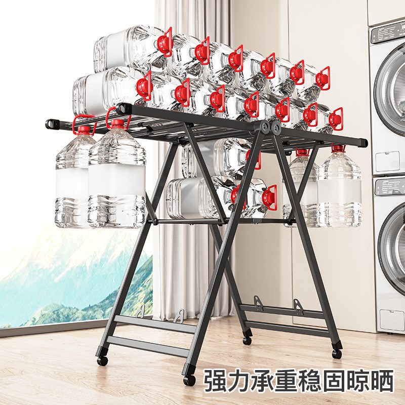 折叠晾衣c架落地卧室内阳台铝合金婴儿晾衣架家用凉衣架晒被子神