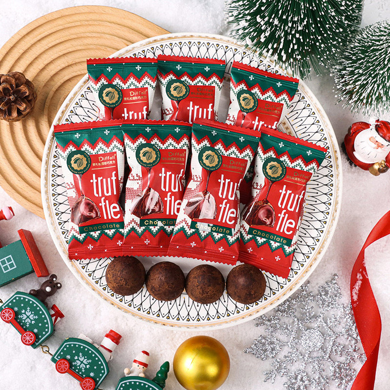 圣诞节松露夹心巧克力结婚礼喜糖休闲零食平安夜糖果（代可可脂）,零食/坚果/特产,夹心巧克力,淘宝优惠券,粉丝福利购,淘宝优惠卷