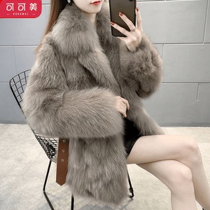 皮草外套女短款2024冬新款洋气皮毛一体大衣女毛毛皮草外套年轻款