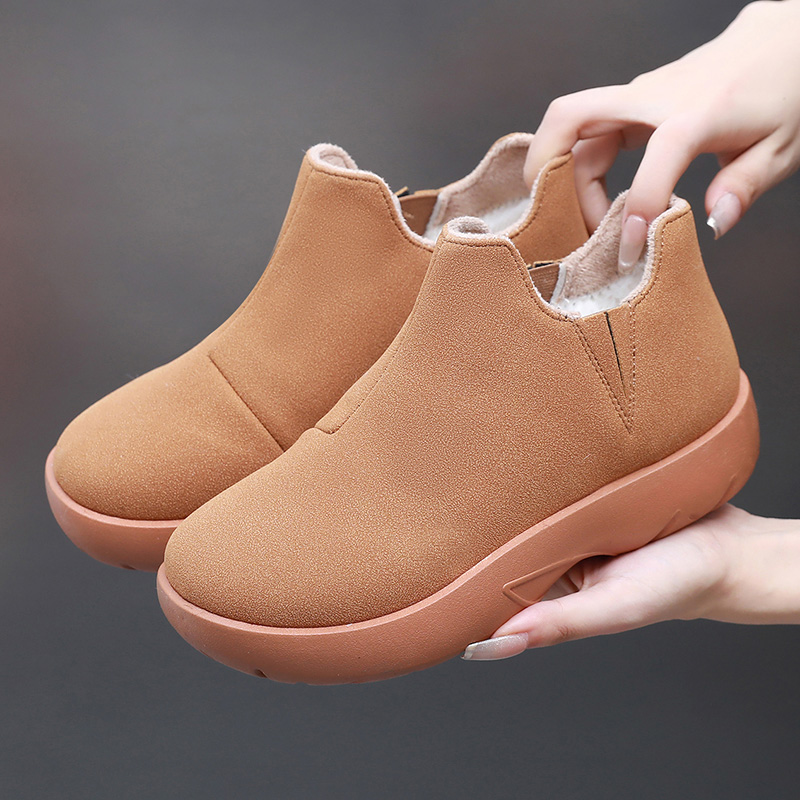 雪地靴女2025冬季绵羊毛加绒保暖