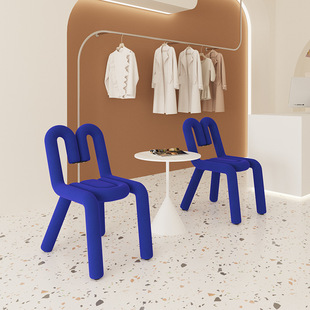 服装店网红ins风简约休闲椅奶茶店座椅美容院休息区接待洽谈凳子