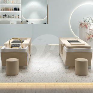 电动按摩头道汤头疗洗头床理发店专用熏蒸采耳床美容院按摩采耳床