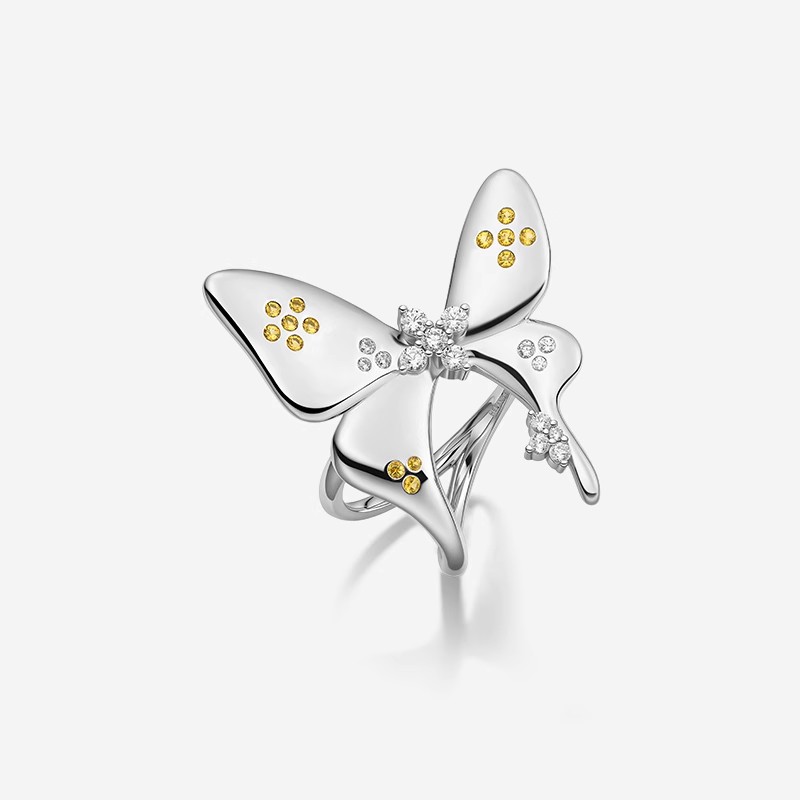 何方925银陈都灵开头戒指女轻奢