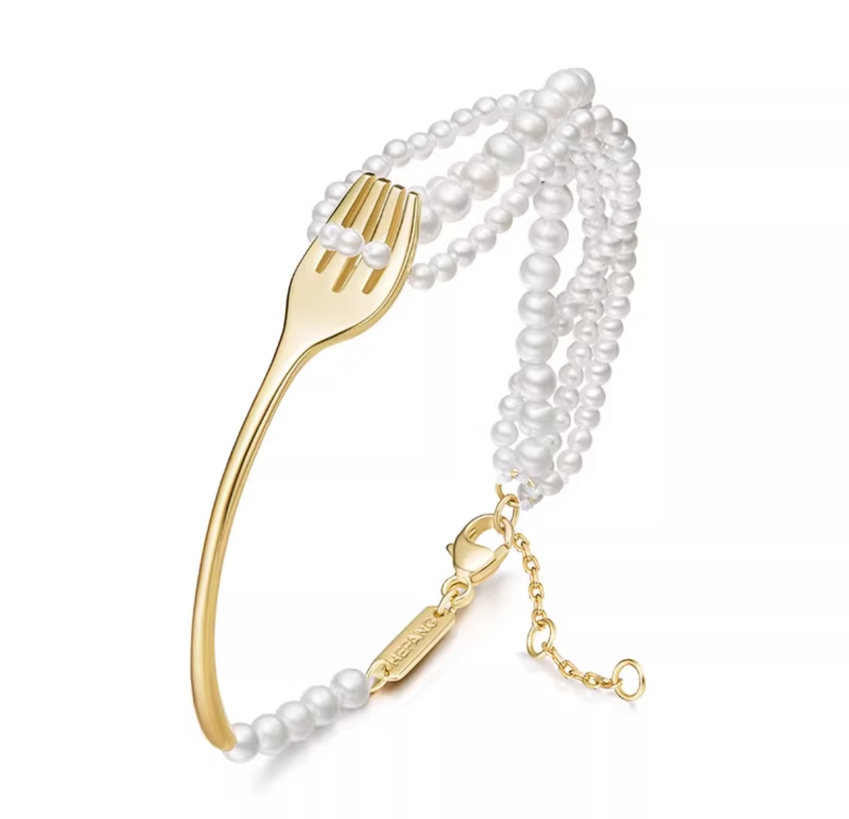 何方女轻奢优雅奶油意面手链手环