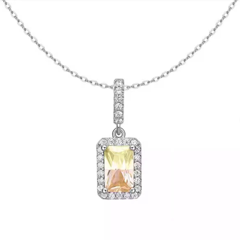 何方极光小方糖项链丁达尔礼物女