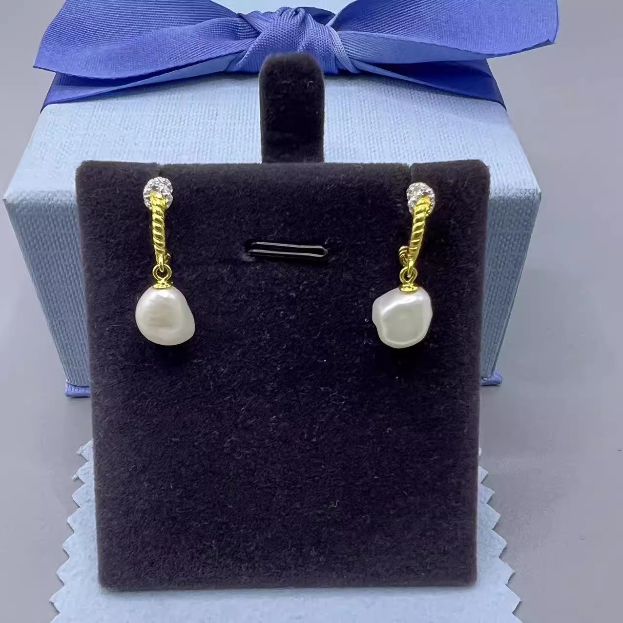 何方美拉德轻奢高级耳环女爱心结