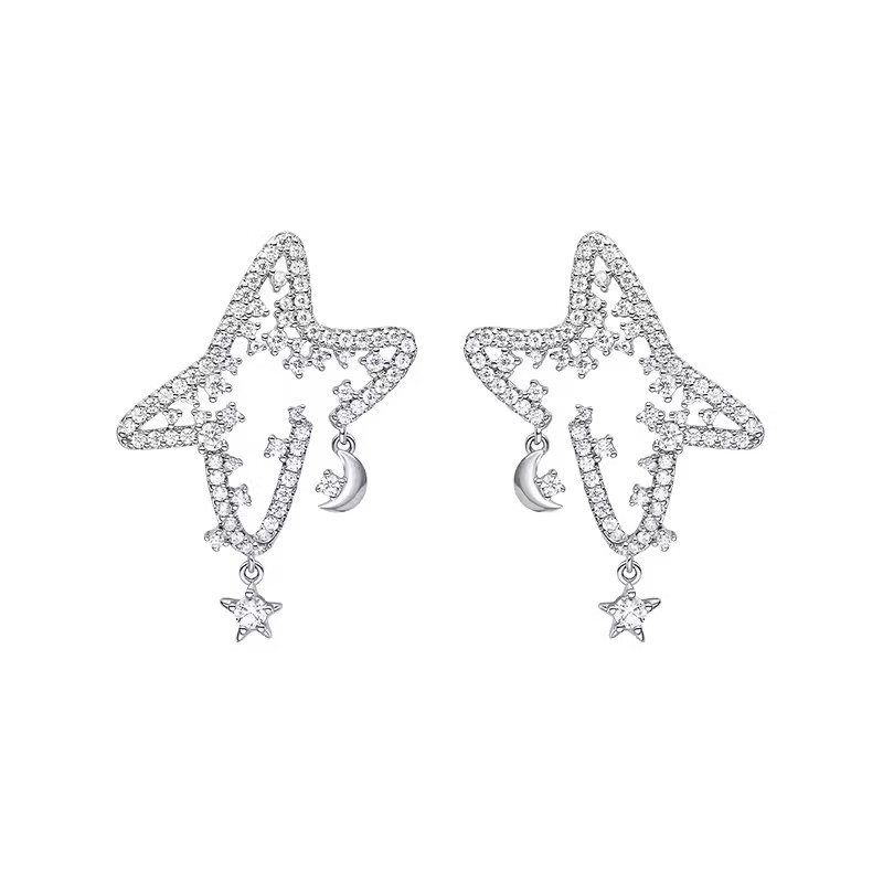 何方百搭赵今麦女闪闪星云耳环