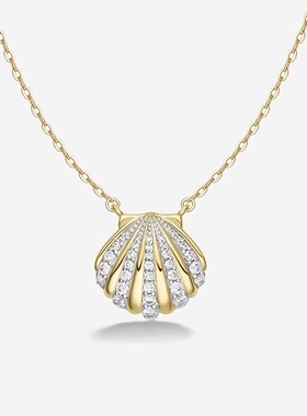 何方夏日925银轻奢锁骨链明星同