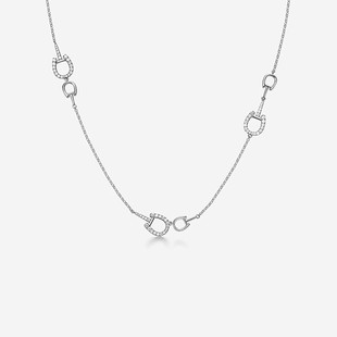 [新品]何方HEFANG星光马蹄扣长项链轻奢原创设计时尚百搭圣诞礼物