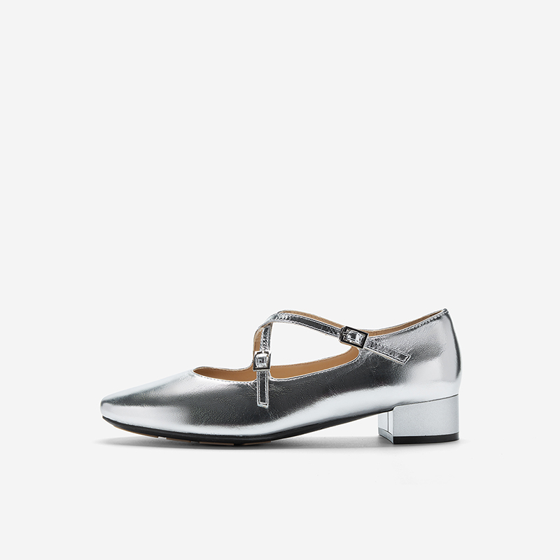 NineWest/玖熙玛丽珍鞋女低跟