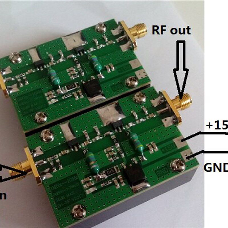 热销1MHz-1000MHZ 3W射频放大器HF FM VHF UHF调频发射 宽带射频