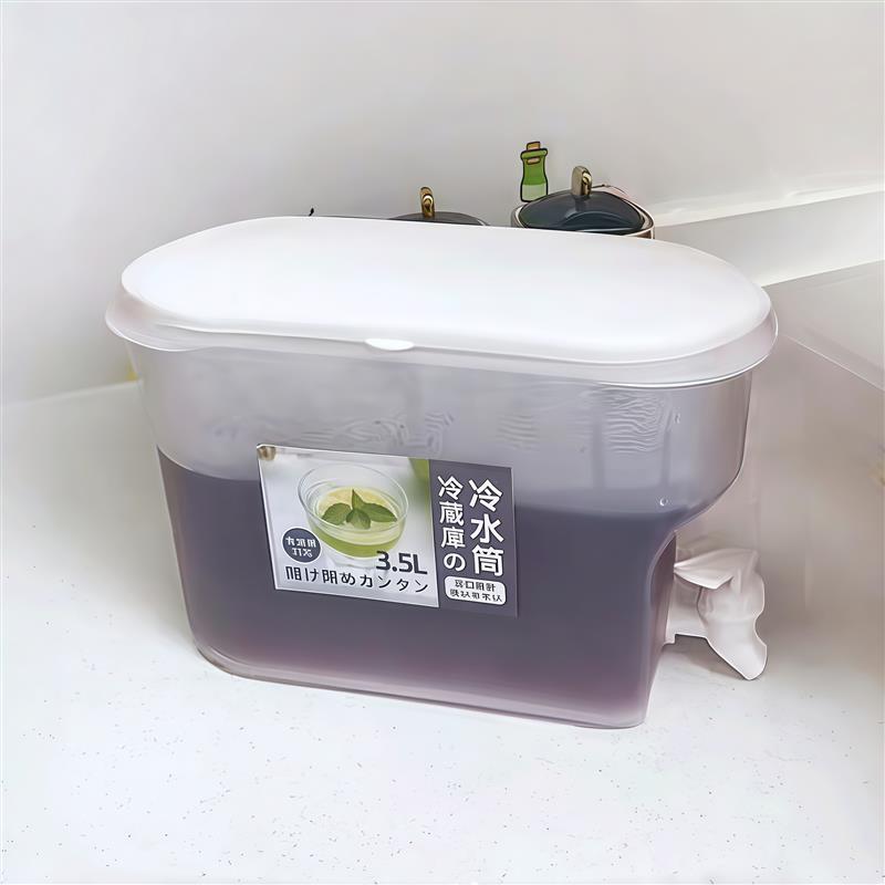 热销清凉夏日 家用冰箱冷水壶大号带盖子密封塑料茶壶大容量冷水