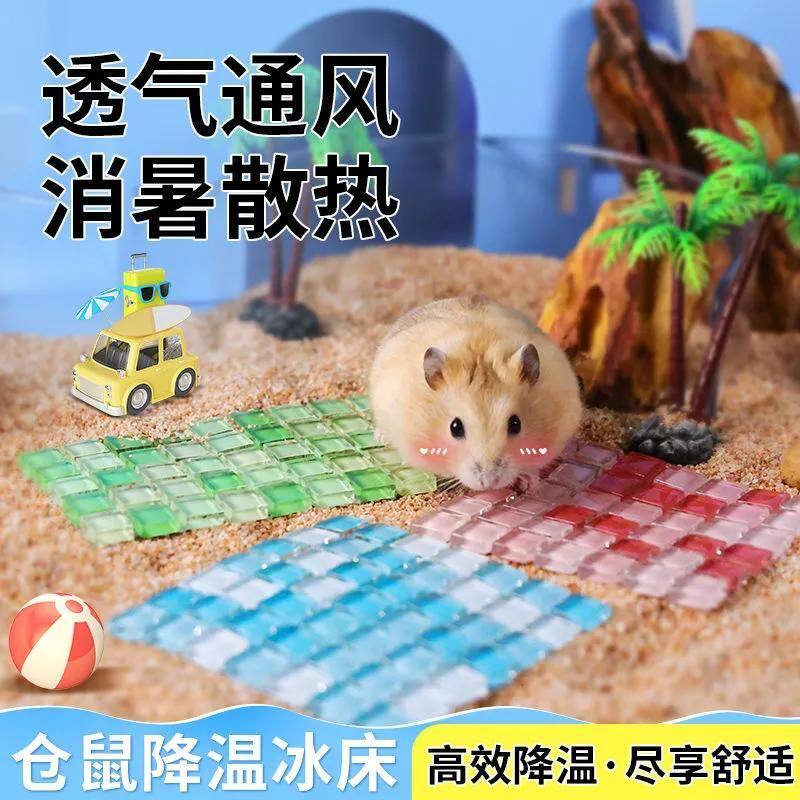 冰凉垫仓鼠降温消暑冰床金丝熊凉席垫空调散热板夏季用品避暑必备